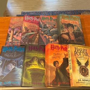 harry potter by jk rowling complete 8 book hardcover set
